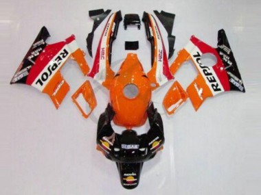 Cheap 1991-1994 Honda CBR600 F2 Motorcycle Fairings - Orange White Red Glossy Black Repsol Canada