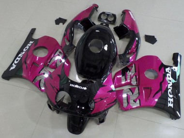 Cheap 1990-1998 Honda CBR250RR MC22 Motorcycle Fairing Kits - Pink Glossy Black Canada