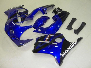 Cheap 1990-1998 Honda CBR250RR MC22 Motorcycle Fairings - Blue Glossy Black White Decal Canada