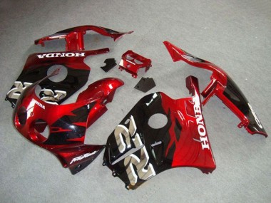 Cheap 1990-1998 Honda CBR250RR MC22 Motorcycle Fairings - Red Glossy Black Canada
