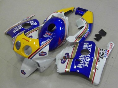 Cheap 1990-1998 Honda CBR250RR MC22 Motorcycle Fairings - White Blue Yellow Rothmans Canada