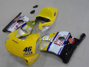 Cheap 1990-1998 Honda CBR250RR MC22 Motorcycle Fairings - Yellow Silver White Red Nastro Azzurro Breil 46 Canada