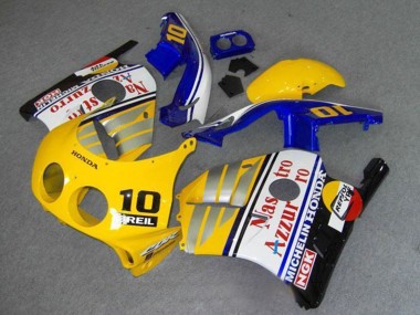 Cheap 1990-1998 Honda CBR250RR MC22 Motorcycle Fairings - Yellow Blue Silver White Red Nastro Azzurro Breil 10 Canada