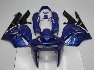 Cheap 1994-1997 Kawasaki ZX9R Motorcycle Fairings - Blue Black Flame Canada