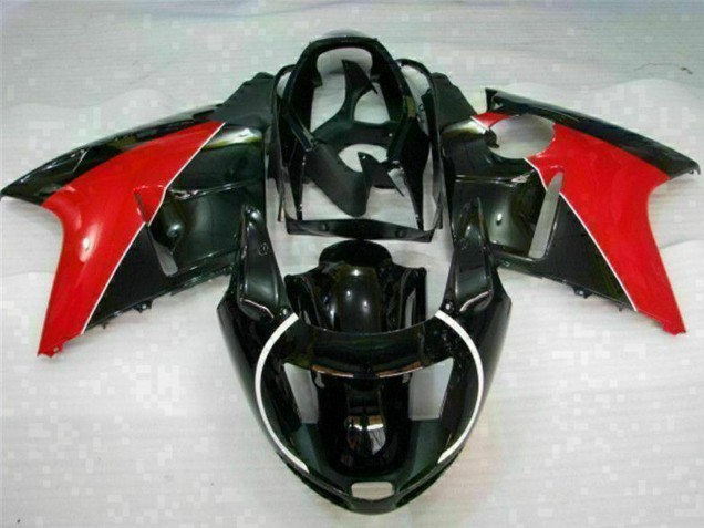 1996-2007 Honda CBR1100XX Blackbird Motorcycle Fairings - Red Glossy Black Canada