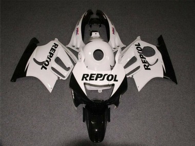 Cheap 1997-1998 Honda CBR600 F3 Motorcycle Fairings - White Glossy Black Repsol Canada