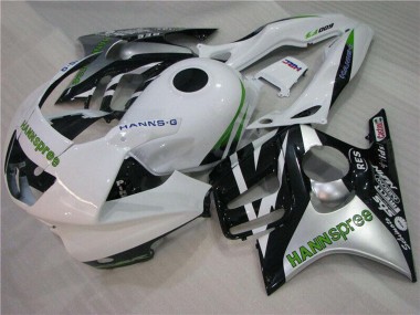 Cheap 1995-1996 Honda CBR600 F3 Motorcycle Fairings - White Silver Green Hannspree Canada