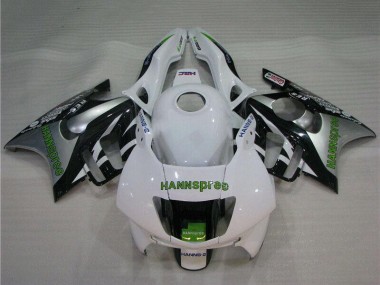 Cheap 1995-1996 Honda CBR600 F3 Motorcycle Fairings - White Silver Green Hannspree Canada
