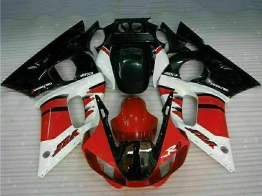Cheap 1998-2002 Yamaha YZF R6 Motorcycle Fairing - White Red Glossy Black Canada