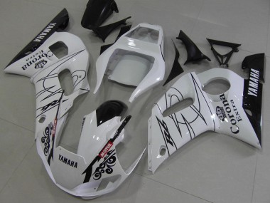Cheap 1998-2002 Yamaha YZF R6 Motorcycle Fairings - White Black Red Corona Motul Canada