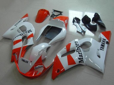 Cheap 1998-2002 Yamaha YZF R6 Motorcycle Fairings - White Red Marlboro Canada