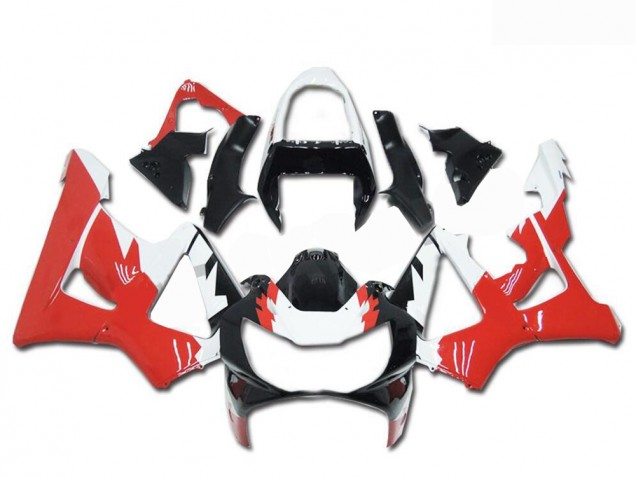 2000-2001 Honda CBR900RR 929RR Motorcycle Fairings - White Red Glossy Black Canada