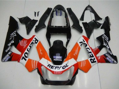 Cheap 2000-2001 Honda CBR900RR 929RR Motorcycle Fairings - Orange White Red Glossy Black Repsol Canada
