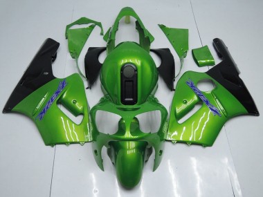 Cheap 2000-2001 Kawasaki ZX12R Motorcycle Fairings - Green Black Blue Canada