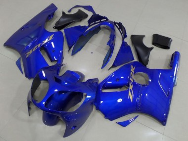 Cheap 2000-2001 Kawasaki ZX12R Motorcycle Fairings - Blue Gold Decals Canada