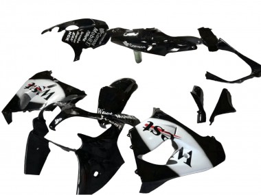 Cheap 2000-2001 Kawasaki ZX9R Motorcycle Fairing - Glossy Black White West Canada