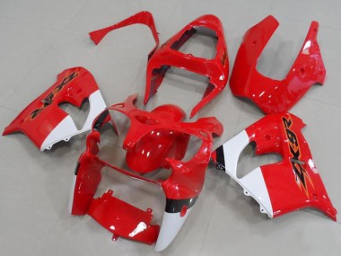 Cheap 2000-2001 Kawasaki ZX9R Motorcycle Fairings - Red White Canada