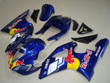 Cheap 2000-2001 Yamaha YZF R1 Motorcycle Fairings - Blue White Yellow Red Bull Canada