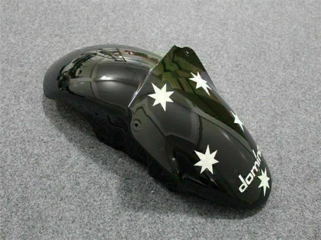 2000-2002 Kawasaki ZX6R Motorcycle Fairings - White Red Yellow Green Glossy Black Star EuroBet Canada