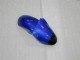 2000-2002 Kawasaki ZX6R Motorcycle Fairings - Blue Glossy Black Elf Bridgestone Canada