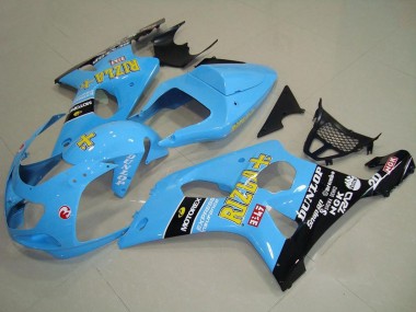 Cheap 2000-2002 Suzuki GSXR 1000 Motorcycle Fairings - Light Blue Yellow Black Rizla Canada