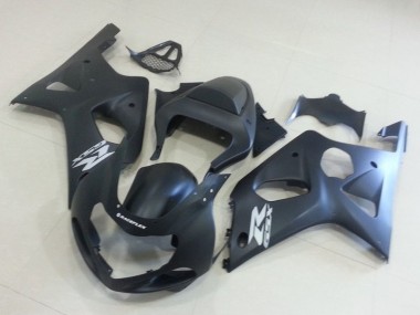 Cheap 2000-2002 Suzuki GSXR 1000 Motorcycle Fairings - Matte Black Silver Decal Canada