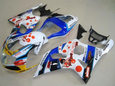 Cheap 2000-2002 Suzuki GSXR 1000 Motorcycle Fairings - White Blue Red Yellow Black Dark Dog Motul Pepe Phone Canada