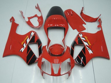 Cheap 2000-2006 Honda VTR1000 Motorcycle Fairing Kits - Red Glossy Black Stripe Canada