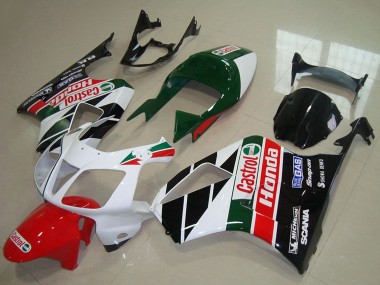 Cheap 2000-2006 Honda VTR1000 Motorcycle Fairing Kits - White Red Green Glossy Black Castrol Canada