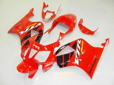 Cheap 2000-2006 Honda VTR1000 Motorcycle Fairing - Red Glossy Black Stripe Canada