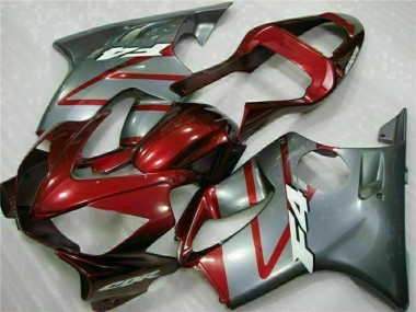 Cheap 2001-2003 Honda CBR600 F4i Motorcycle Fairing Kits - Silver Red Canada
