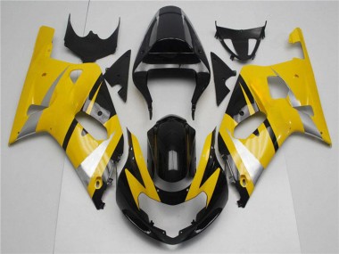 Cheap 2001-2003 Suzuki GSXR 600/750 Motorcycle Fairings - Yellow Silver Glossy Black Canada