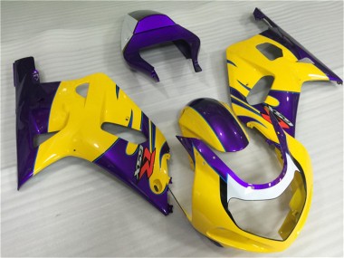 Cheap 2001-2003 Suzuki GSXR 600/750 Motorcycle Fairings - Yellow Purple Canada