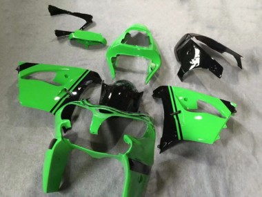 Cheap 2002-2003 Kawasaki ZX9R Motorcycle Fairings - Green Glossy Black Canada