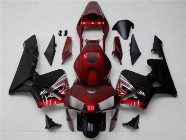 Cheap 2003-2004 Honda CBR600RR Motorcycle Fairing - Red Silver Glossy Black Canada