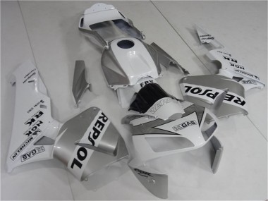Cheap 2003-2004 Honda CBR600RR Motorcycle Fairing - White Silver Black Repsol Canada