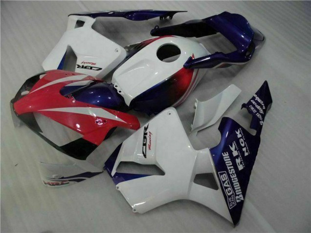 2003-2004 Honda CBR600RR Motorcycle Fairing - White Red Blue Canada