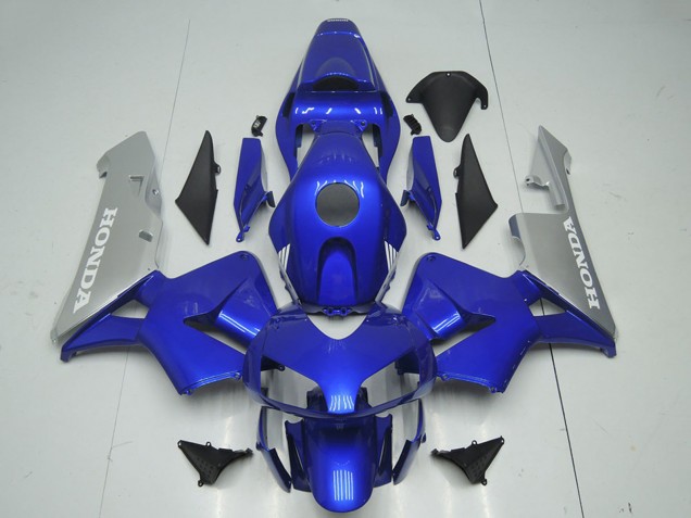 2003-2004 Honda CBR600RR Motorcycle Fairing - Silver Blue Canada