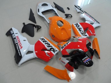 Cheap 2003-2004 Honda CBR600RR Motorcycle Fairings - Orange White Red Glossy Black Repsol HRC Canada