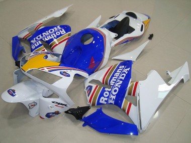 Cheap 2003-2004 Honda CBR600RR Motorcycle Fairings - White Blue Yellow Rothmans Canada