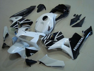 Cheap 2003-2004 Honda CBR600RR Motorcycle Fairings - White Glossy Black Canada