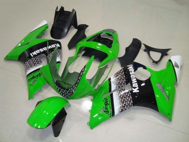 Cheap 2003-2004 Kawasaki ZX6R Motorcycle Fairing - Green White Black Canada