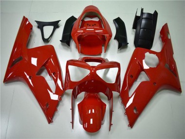 Cheap 2003-2004 Kawasaki ZX6R Motorcycle Fairing Kits - Red Canada