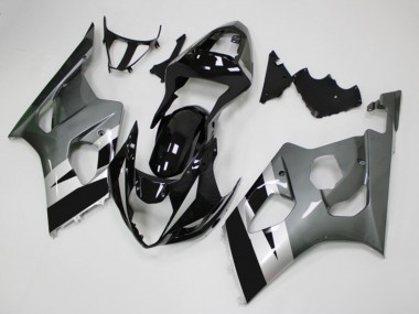 Cheap 2003-2004 Suzuki GSXR 1000 Motorcycle Fairings - Glossy Black Silver Grey Canada