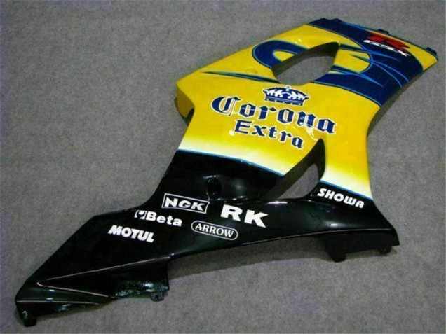 2003-2004 Suzuki GSXR 1000 Motorcycle Fairings - Yellow Blue White Red Corona Motul Canada