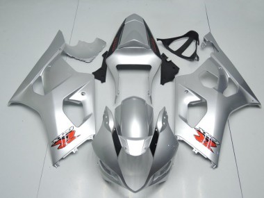 Cheap 2003-2004 Suzuki GSXR 1000 Motorcycle Fairings - Silver Red OEM Style Canada