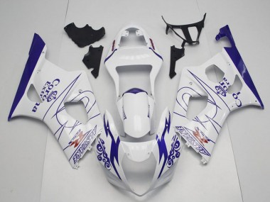 Cheap 2003-2004 Suzuki GSXR 1000 Motorcycle Fairings - White Blue Corona Alstare Canada