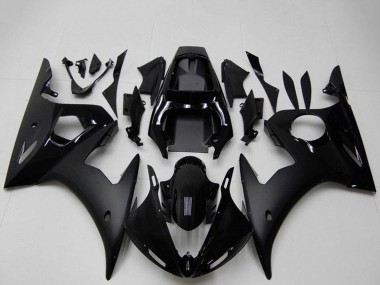 Cheap 2003-2004 Yamaha YZF R6 Motorcycle Fairings - Glossy Black Matte Black Canada