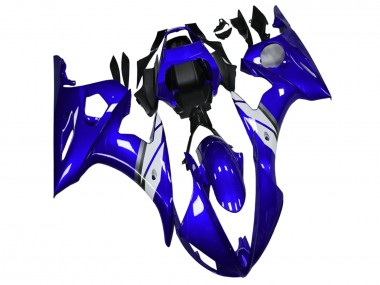 Cheap 2003-2004 Yamaha YZF R6 Motorcycle Fairings - Blue White Canada
