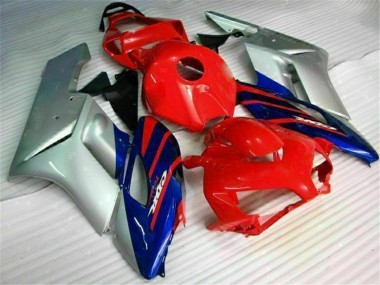 Cheap 2004-2005 Honda CBR1000RR Motorcycle Fairings - Silver Red Blue Black Stripe Canada
